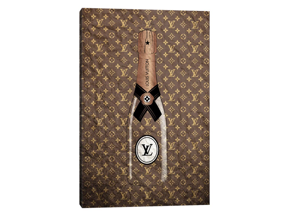 Louis Vuitton Puppies on the Travel, Champagne Frame