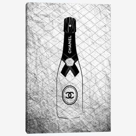 Chanel Champagne Bottle Canvas Print #PAV936} by Martina Pavlova Canvas Art
