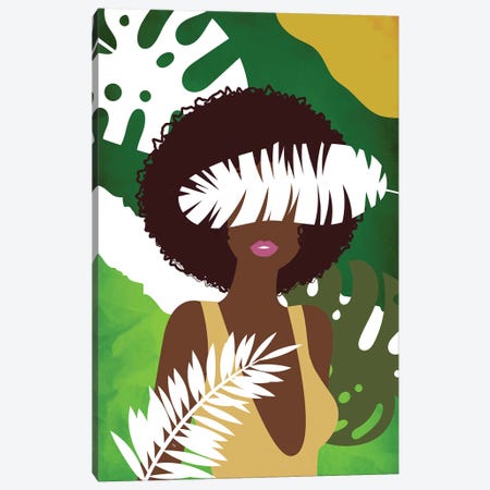 Jungle Girl Canvas Print #PAV943} by Martina Pavlova Canvas Art