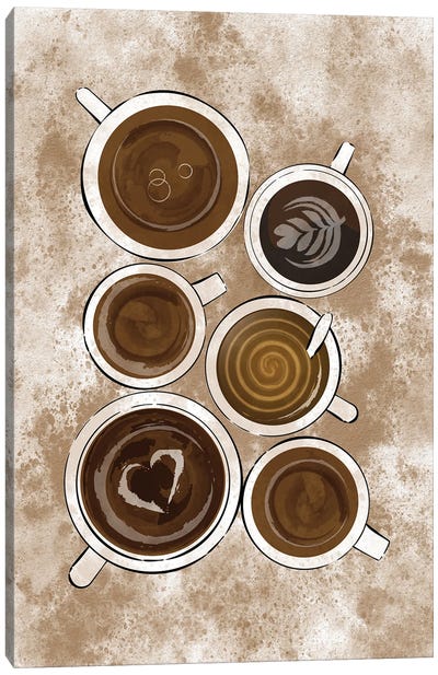 Coffee Moments Canvas Art Print - Martina Pavlova Food & Drinks