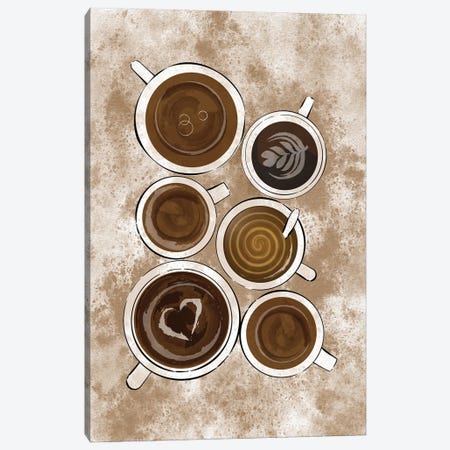 Coffee Moments Canvas Print #PAV954} by Martina Pavlova Canvas Artwork