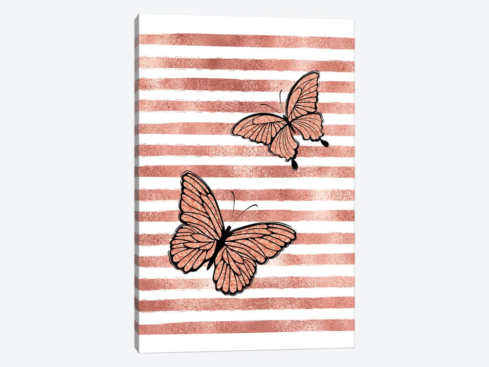 Glitter Butterflies by Martina Pavlova 1-piece Canvas Artwork