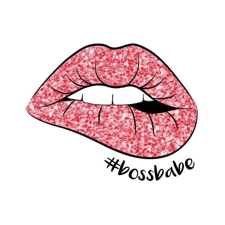 Boss Babe Lips by Martina Pavlova wall art