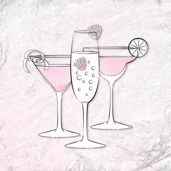 Cocktails & Mixed Drinks: Pink Drinks by Martina Pavlova