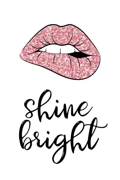 Shine Bright Lips by Martina Pavlova art print