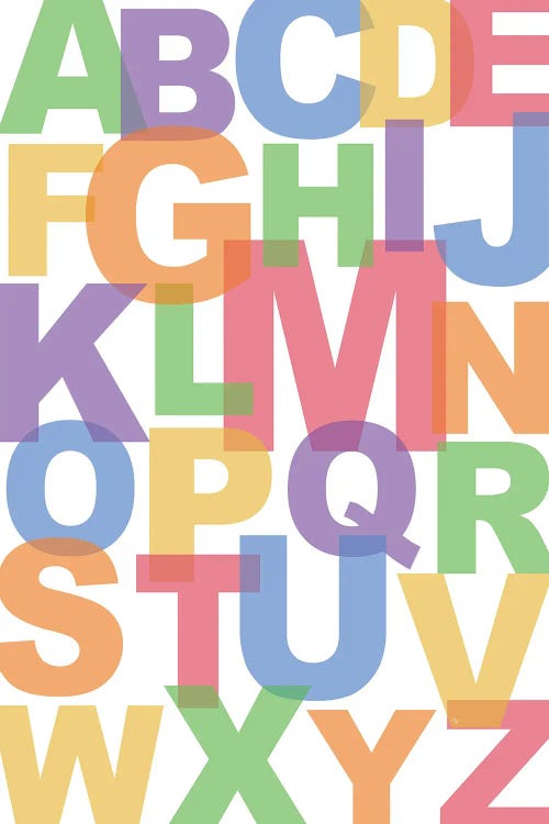 ABC by Martina Pavlova wall art