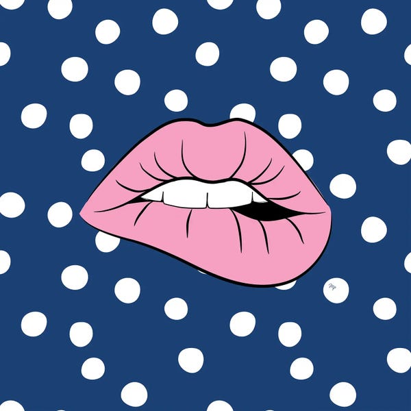 Polka Dot: Bold Lips One by Martina Pavlova