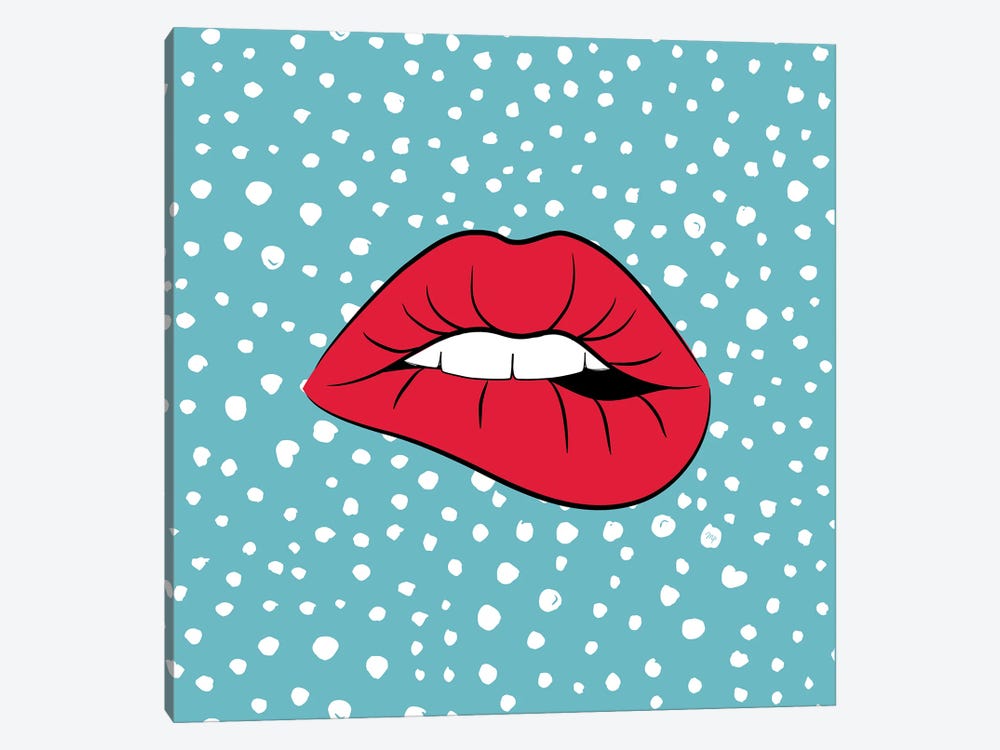 Bold Lips Two by Martina Pavlova 1-piece Canvas Print