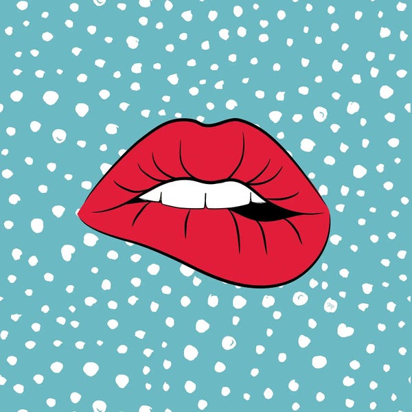 Polka Dot: Bold Lips Two by Martina Pavlova
