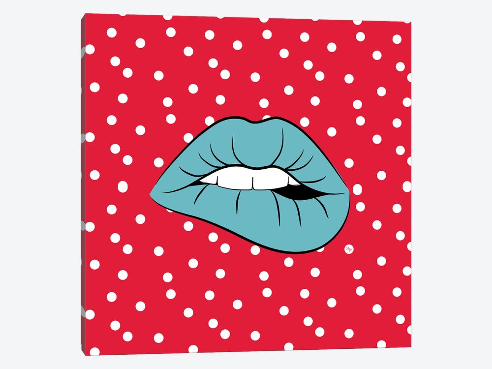 Bold Lips Three by Martina Pavlova 1-piece Canvas Wall Art