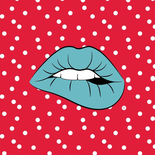 Polka Dot: Bold Lips Three by Martina Pavlova