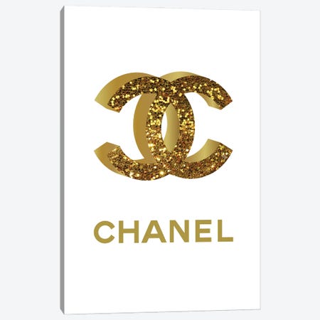 Chanel Gold Canvas Print #PAV992} by Martina Pavlova Canvas Art Print