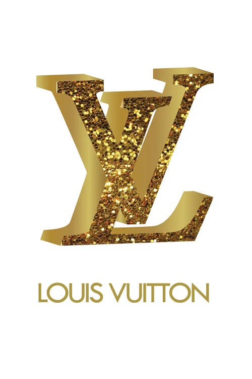 LV Glam, glitter, gold, louis vuitton, HD phone wallpaper