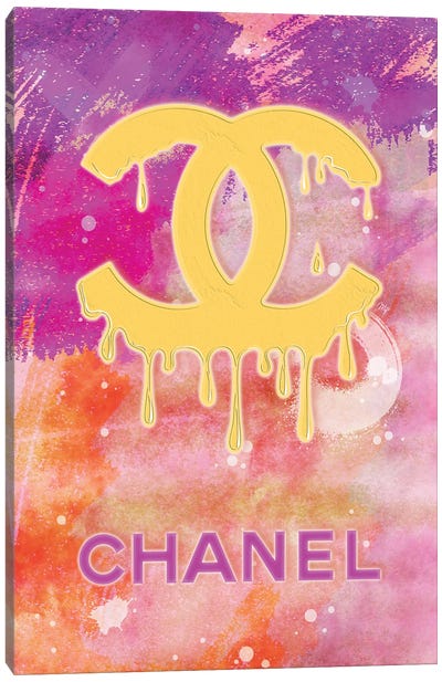 Chanel Paint Canvas Art Print - Martina Pavlova