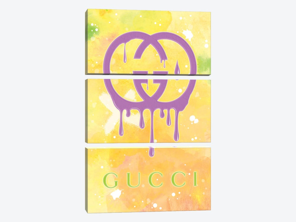 Gucci Paint by Martina Pavlova 3-piece Canvas Art Print