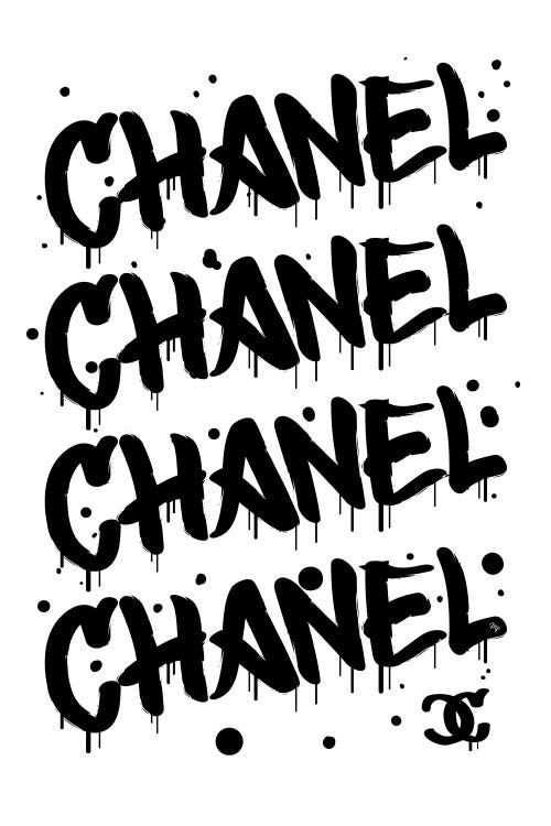 Chanel Graffiti Black