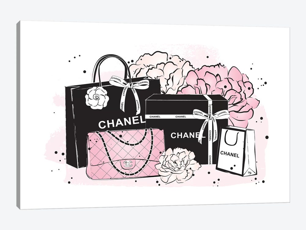 Chanel Bags by Martina Pavlova 1-piece Canvas Art Print