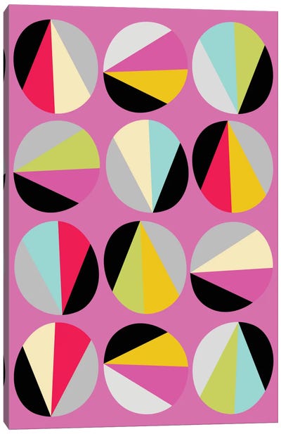 Circles Game III Canvas Art Print - Polka Dot Patterns