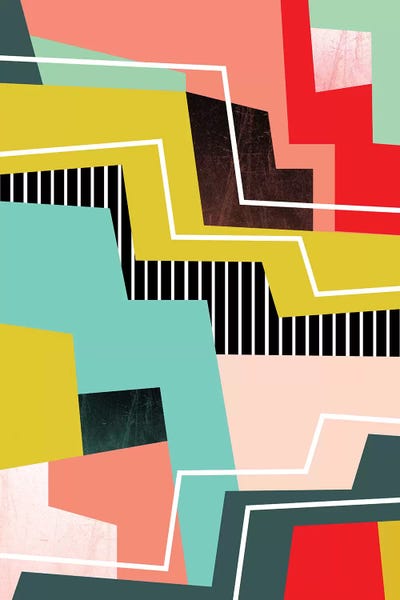 Abstract Shapes & Patterns: Color Block I by Susana Paz