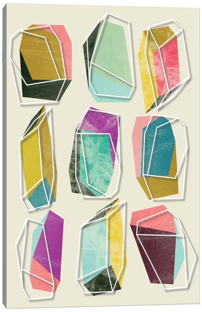 Colors And Crystals Canvas Art Print - Susana Paz