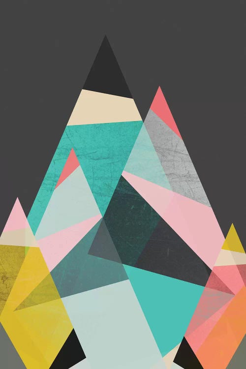 Geo Mountains by Susana Paz wall art