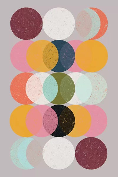 Circular Abstract: Moods & Moons by Susana Paz