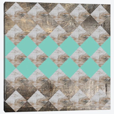 Geometric Wood Canvas Print #PAZ24} by Susana Paz Art Print