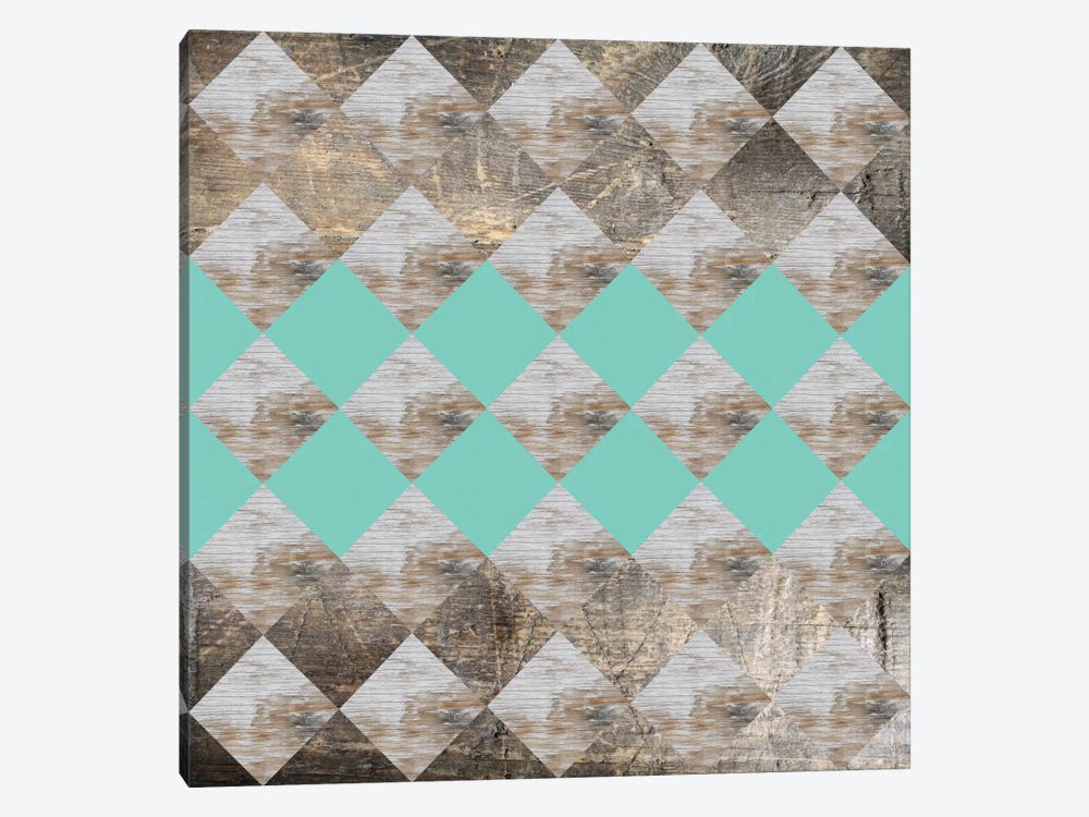 Geometric Wood by Susana Paz 1-piece Canvas Art Print
