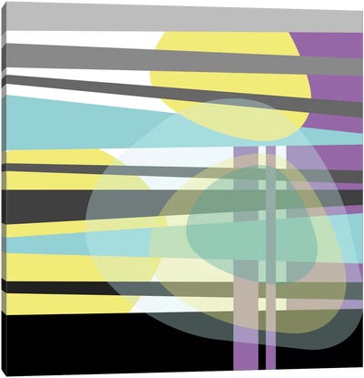 Geometric VI Canvas Art Print - Stripe Patterns