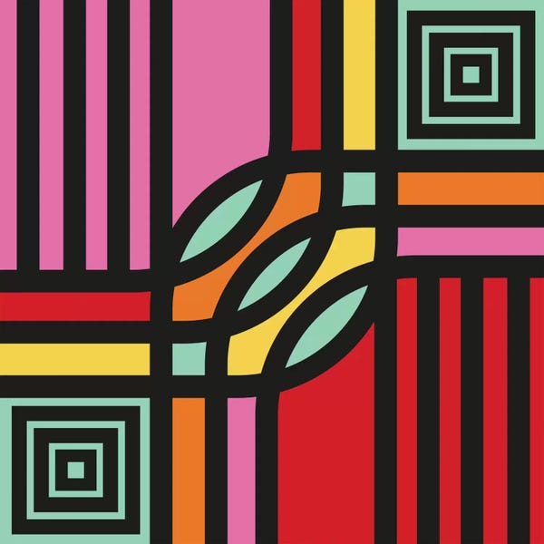 The Eighties: Geometric XII by Susana Paz