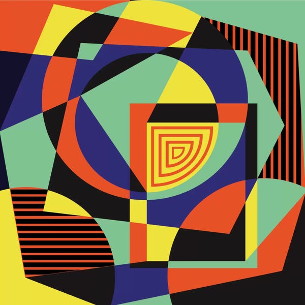 Black: Geometric XIV by Susana Paz