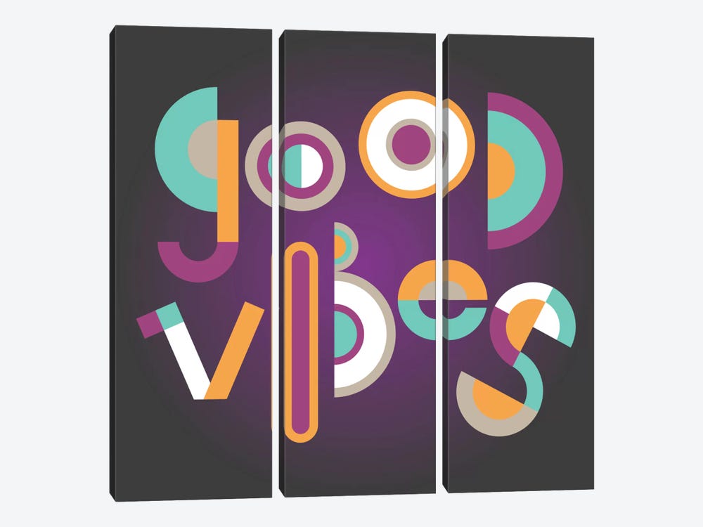 Good Vibes by Susana Paz 3-piece Canvas Art