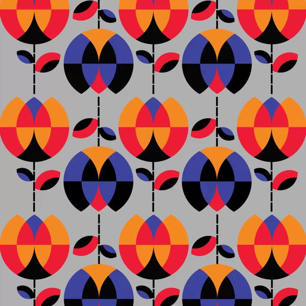 Abstract Floral & Botanical: Happy Garden by Susana Paz