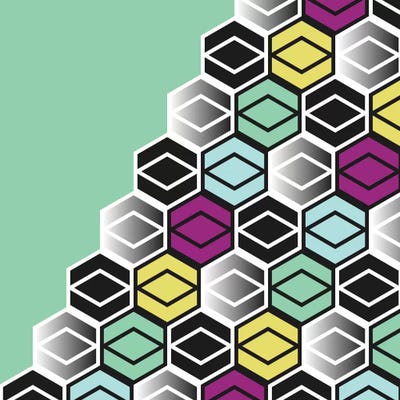 Hexagon Wall by Susana Paz framed wall art