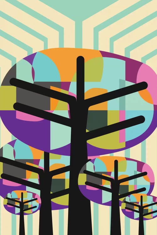 Joyful Trees by Susana Paz wall art
