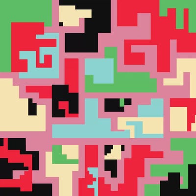 Kind Of Tetris by Susana Paz framed wall art