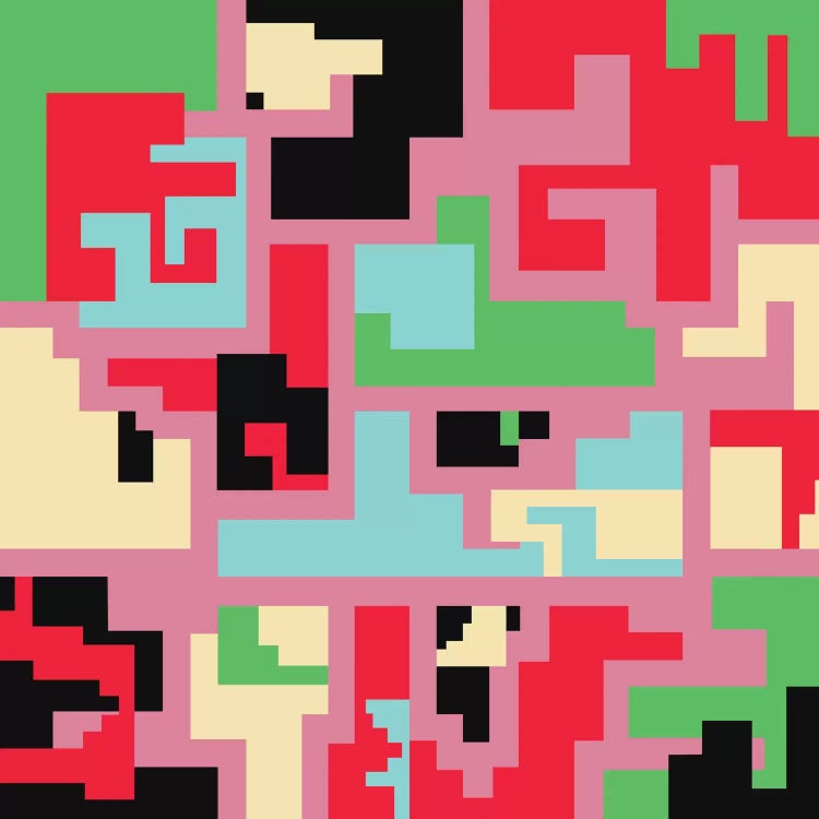 Kind Of Tetris by Susana Paz canvas print