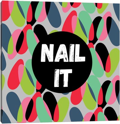 Nail It Canvas Art Print - Pantone Greenery 2017