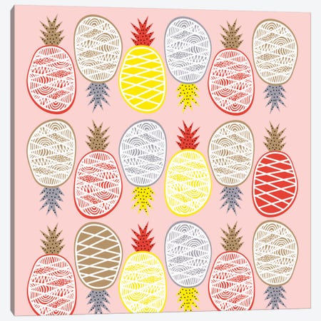Pineapple I Canvas Print #PAZ69} by Susana Paz Canvas Artwork