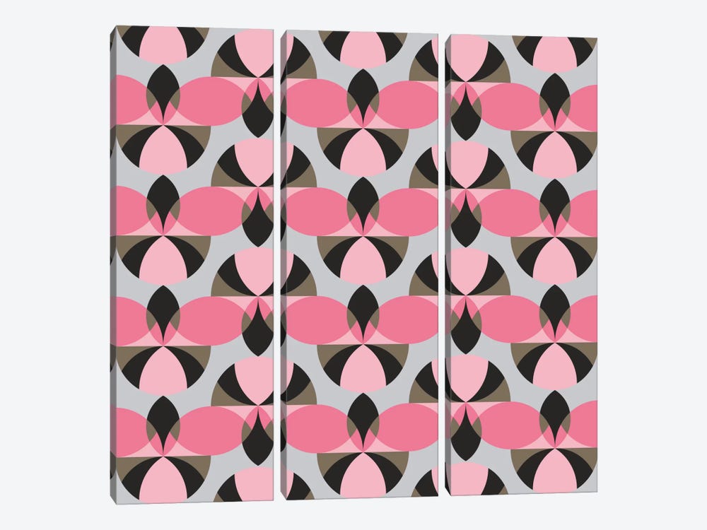 Pinky Pattern by Susana Paz 3-piece Canvas Art
