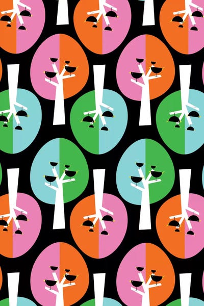 Floral & Botanical Patterns: Black Forest by Susana Paz