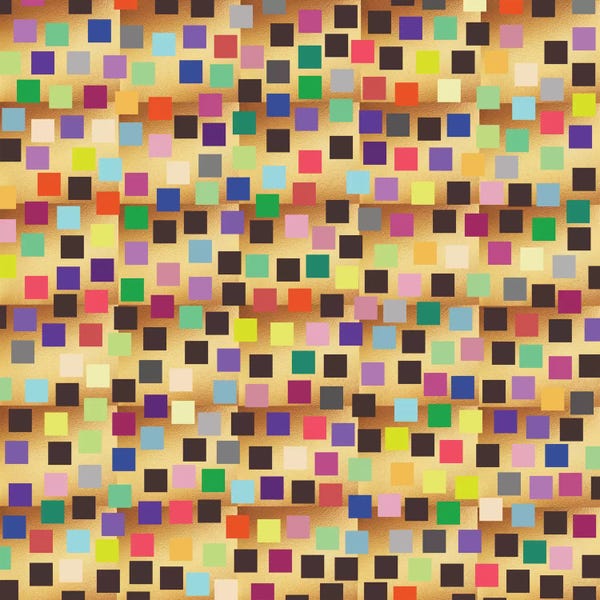 Shape Up: Squares On Gold by Susana Paz