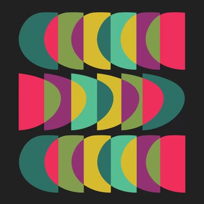 What Color Is The Moon I by Susana Paz multi panel art