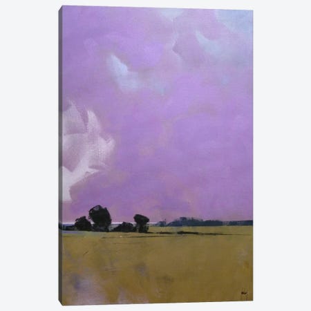 Over The Fields To The Distant Sea Canvas Print #PBA13} by Paul Bailey Canvas Wall Art