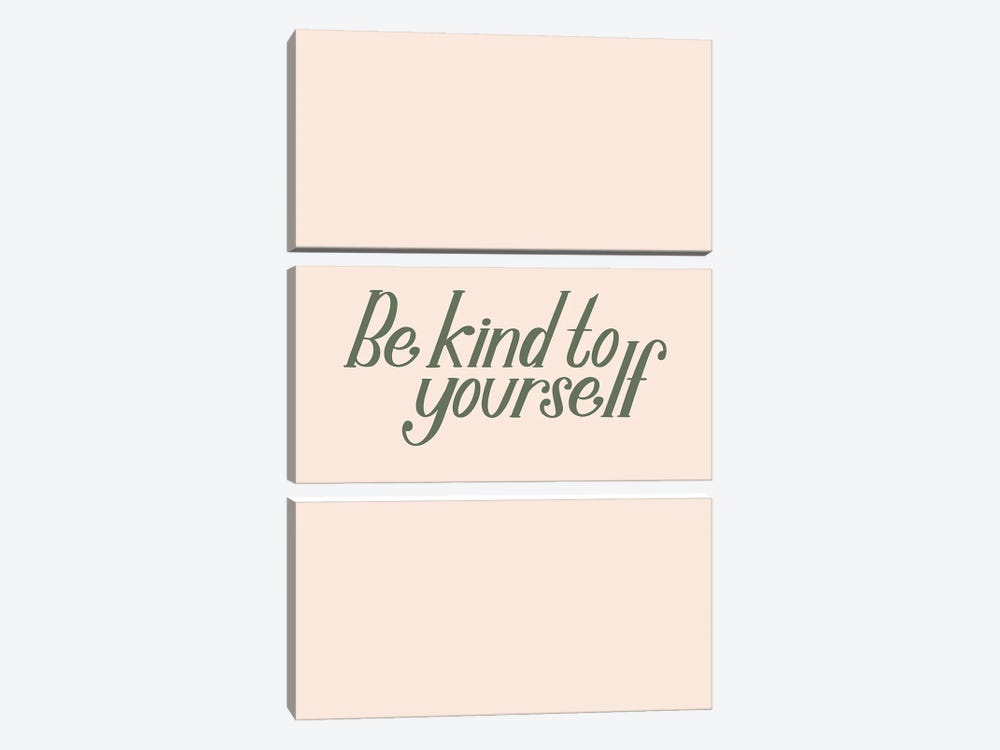 Be Kind to Yourself by Breanna Christie 3-piece Canvas Artwork
