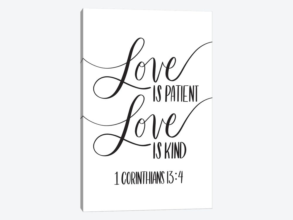 Love is Patient, Love is Kind by Breanna Christie 1-piece Canvas Wall Art