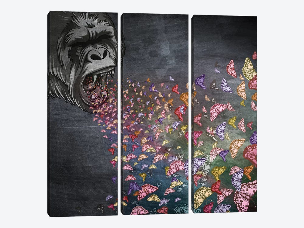 The Roar by Paula Belle Flores 3-piece Canvas Art Print