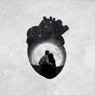 You Are In My Heart by Paula Belle Flores framed canvas print