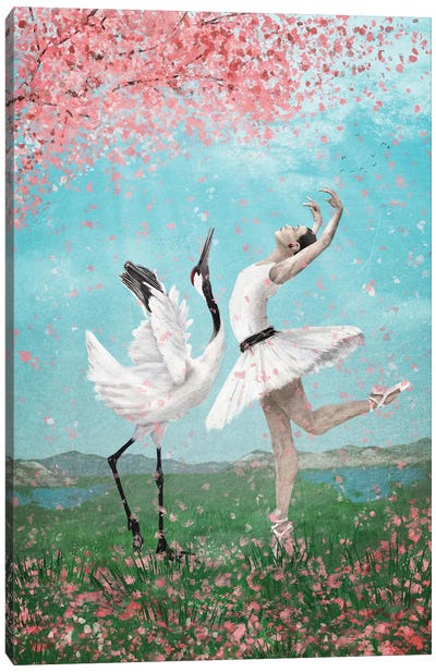 Dancing Like No Other Canvas Art Print - Crane Art