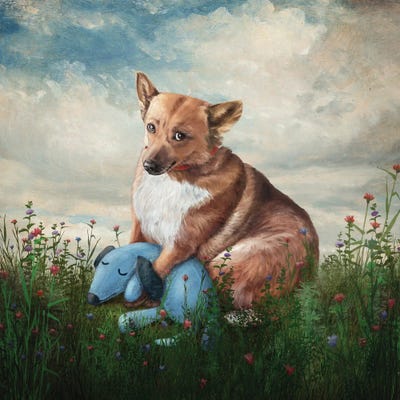 Lala And Her Best Friend by Paula Belle Flores framed wall art